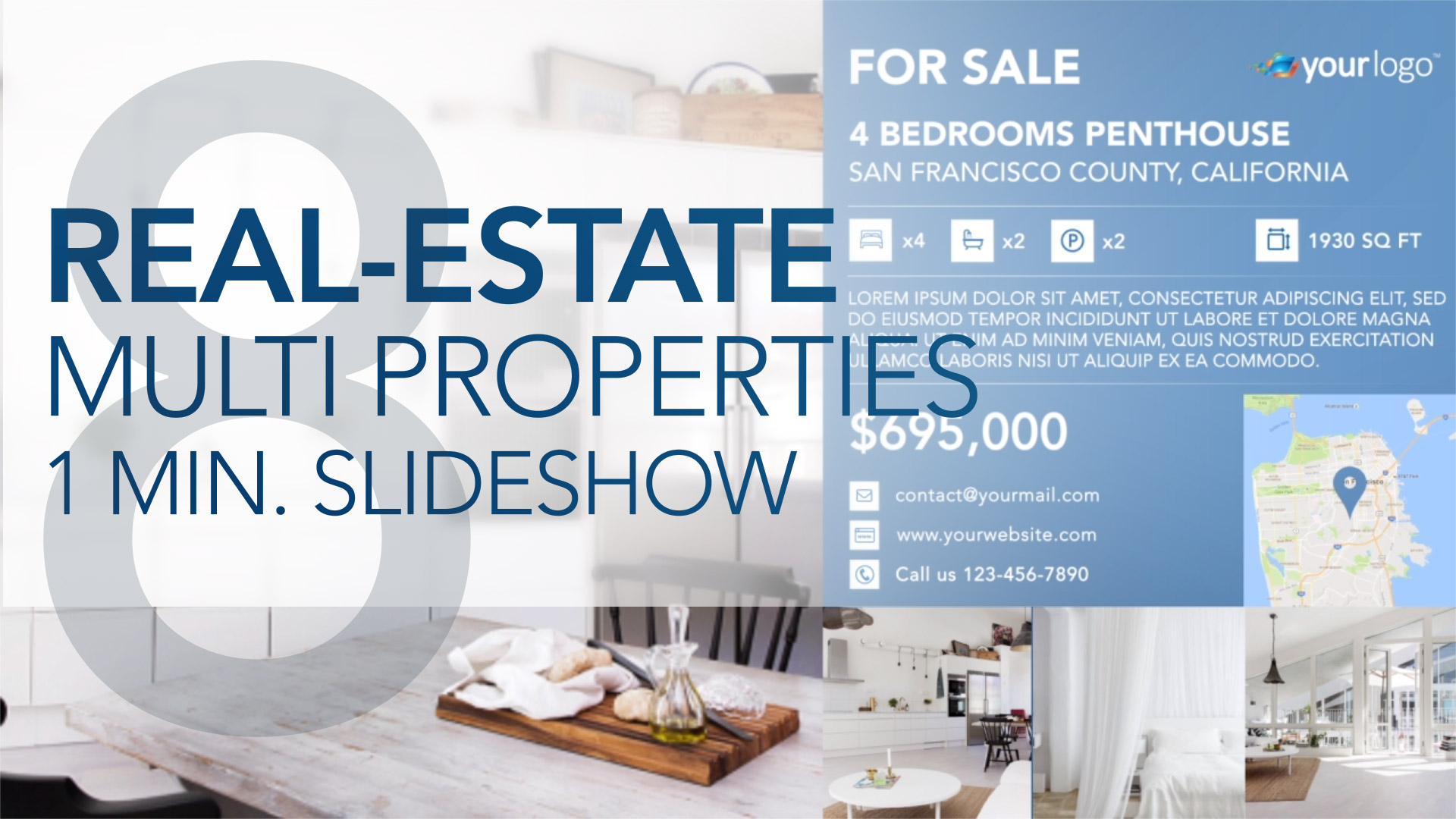 RealEstate Multi Properties 1min Slideshow 8